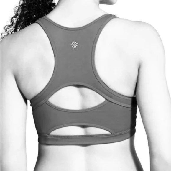 Athleta | Cobalt Blue Double Dare Compression Sports Bra, Medium - Picture 2 of 5